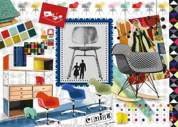 Produktbild: Erwachsenenpuzzle 1000 Teile - Eames Design Spectrum