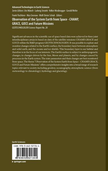 Produktbild: Observation of the System Earth from Space - CHAMP, GRACE, GOCE and future missions