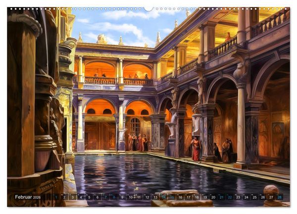 Produktbild: R&ouml;misches Leben - Antikes Stadtleben im R&ouml;mischen Imperium (hochwertiger Premium Wandkalender 2026 DIN A2 quer), Kunstdruck in Hochglanz
