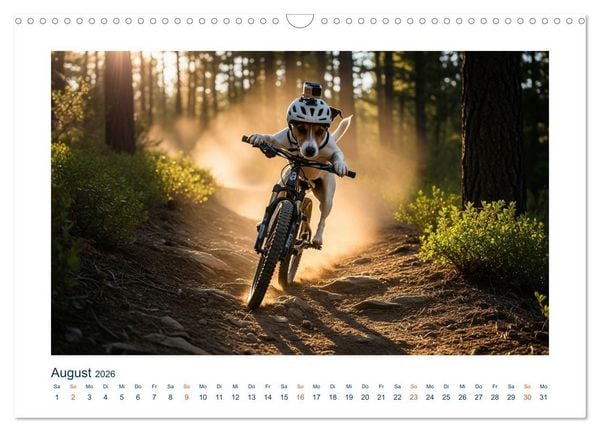 Produktbild: Jack Russel Active (Wandkalender 2026 DIN A3 quer), CALVENDO Monatskalender