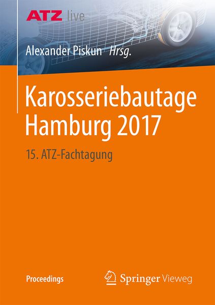 Karosseriebautage Hamburg 2017, Taschenbuch von , Springer Fachmedien Wiesbaden GmbH, 9783658181062