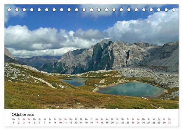 Produktbild: Wundersch&ouml;ne Landschaften in den Alpen (Tischkalender 2026 DIN A5 quer), CALVENDO Monatskalender