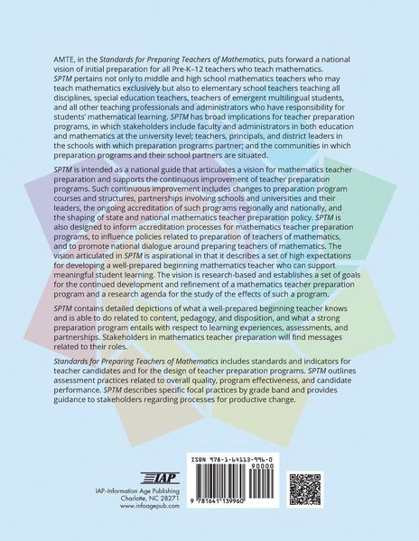 Produktbild: Standards for Preparing Teachers of Mathematics
