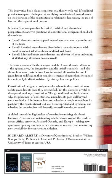 Produktbild: The Architecture of Constitutional Amendments