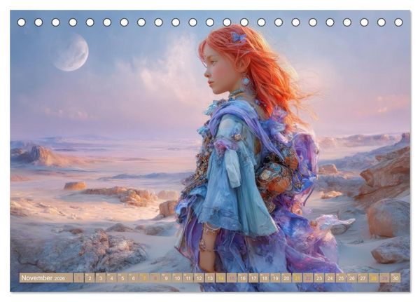 Produktbild: Anmutige Menschen - Atmosph&auml;risch und vertr&auml;umt (Tischkalender 2026 DIN A5 quer), CALVENDO Monatskalender