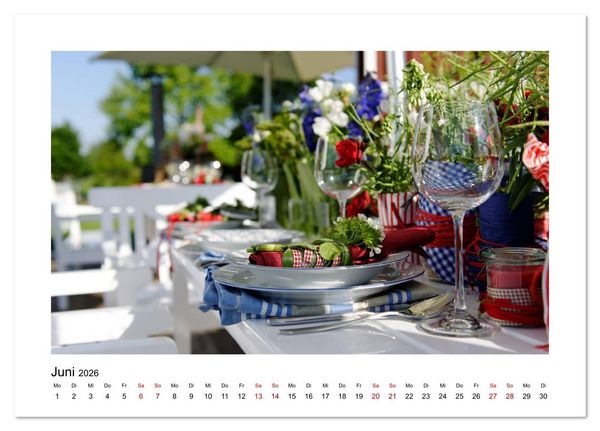 Produktbild: Garten-Idylle 2026 (Tischkalender 2026 DIN A5 quer), CALVENDO Monatskalender