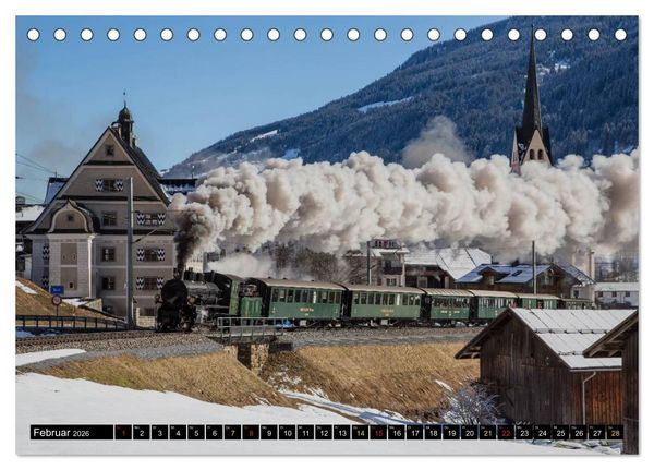Produktbild: Rh&auml;tische Bahn 2026 (Tischkalender 2026 DIN A5 quer), CALVENDO Monatskalender