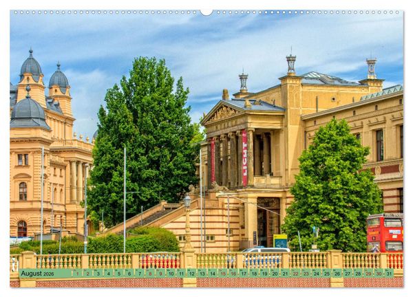 Produktbild: Residenzstadt Schwerin - Impressionen aus Mecklenburg-Vorpommern (Wandkalender 2026 DIN A2 quer), CALVENDO Monatskalender