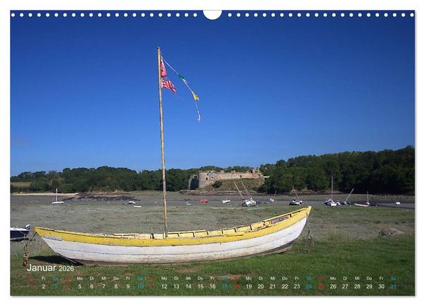 Produktbild: Bretagne - Sehnsucht in Blau (Wandkalender 2026 DIN A3 quer), CALVENDO Monatskalender