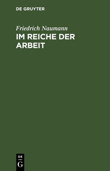 Produktbild: Im Reiche der Arbeit