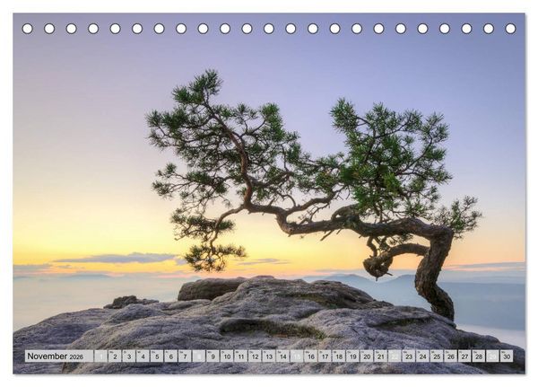Produktbild: Wundersch&ouml;ne S&auml;chsische Schweiz (Tischkalender 2026 DIN A5 quer), CALVENDO Monatskalender