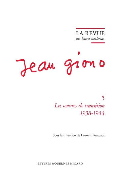 Produktbild: La Revue des Lettres Modernes; Jean Giono N.5; les Oeuvres de