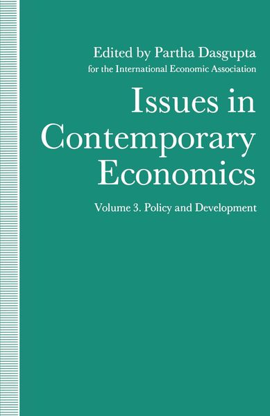 Produktbild: Issues in Contemporary Economics