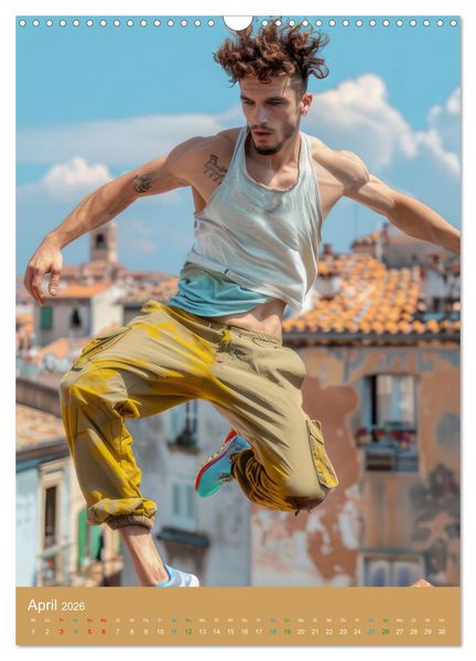 Produktbild: Urbanes Freerunning (Wandkalender 2026 DIN A3 hoch), CALVENDO Monatskalender