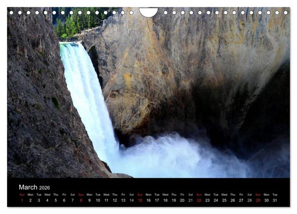 Produktbild: The Yellowstone National Park (Wall Calendar 2026 DIN A4 landscape), CALVENDO 12 Month Wall Calendar