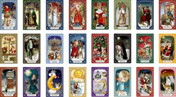 Produktbild: Schachtelspiel &ndash; Nostalgisches Weihnachts-Tarot