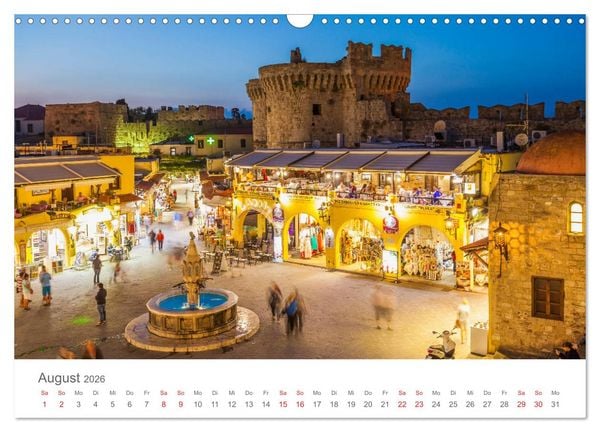 Produktbild: RHODOS Impressionen (Wandkalender 2026 DIN A3 quer), CALVENDO Monatskalender