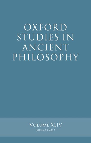 Produktbild: Oxford Studies in Ancient Philosophy, Volume 44
