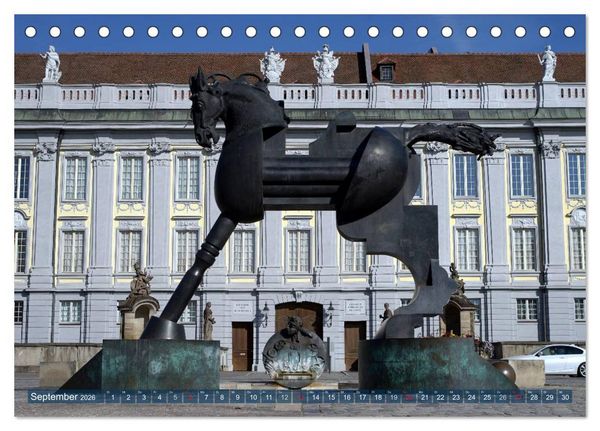 Produktbild: Die Residenzstadt Ansbach (Tischkalender 2026 DIN A5 quer), CALVENDO Monatskalender