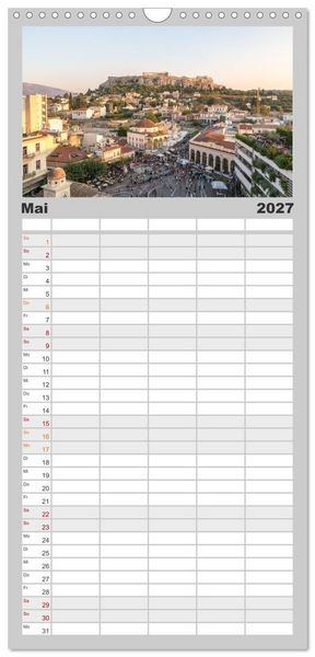 Produktbild: Familienplaner 2027 - Weltst&auml;dte - Iconic world cities mit 5 Spalten (Wandkalender, 21 x 45 cm) CALVENDO