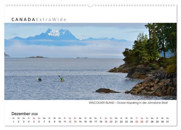 Produktbild: Vancouver Island Panoramabilder (Wandkalender 2026 DIN A2 quer), CALVENDO Monatskalender