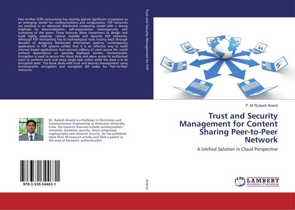 Produktbild: Trust and Security Management for Content Sharing Peer-to-Peer Network