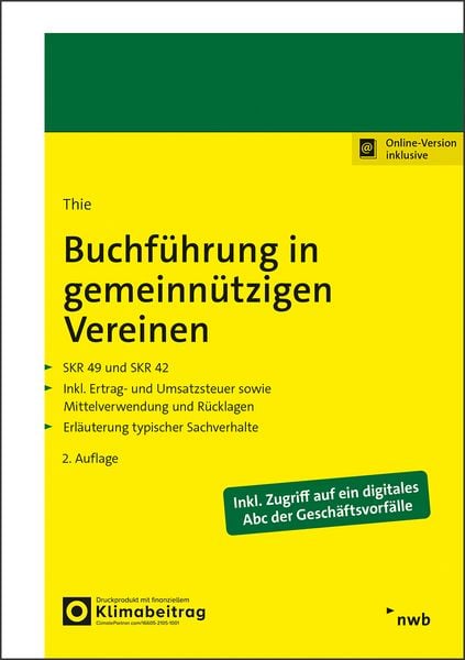 Produktbild: Buchf&uuml;hrung in gemeinn&uuml;tzigen Vereinen