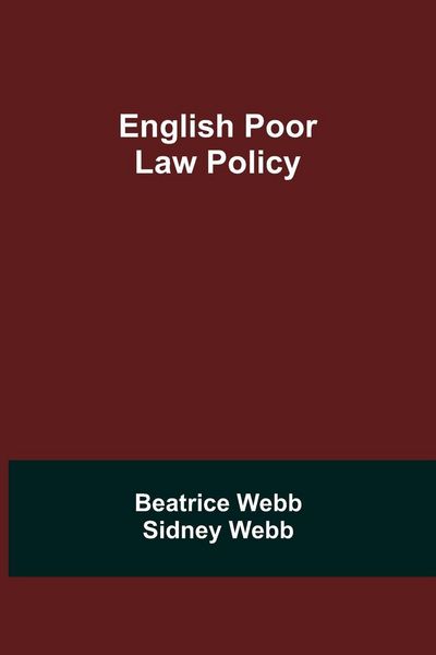 Produktbild: English Poor Law Policy