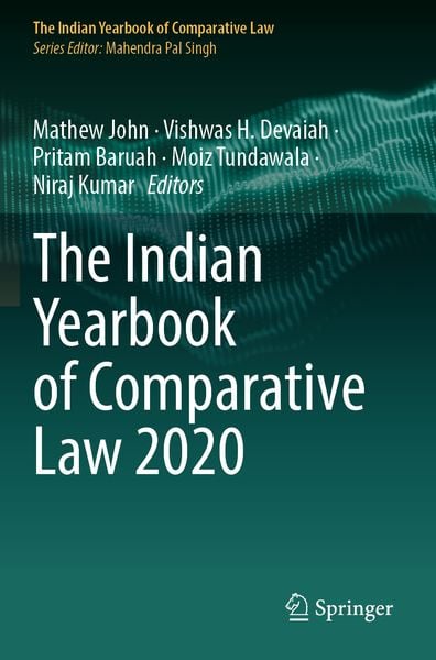 Produktbild: The Indian Yearbook of Comparative Law 2020