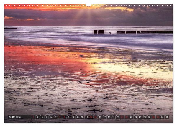 Produktbild: Sylt - Farbige Momente (hochwertiger Premium Wandkalender 2026 DIN A2 quer), Kunstdruck in Hochglanz