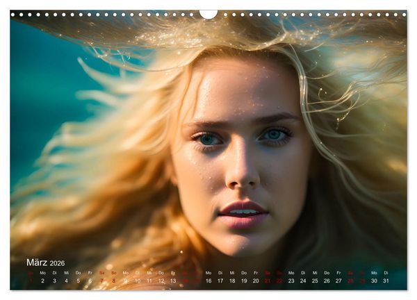 Produktbild: Models unter Wasser (Wandkalender 2026 DIN A3 quer), CALVENDO Monatskalender