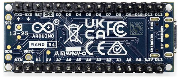 Produktbild: ARDUINO Nano R4 Mikrocontroller-Board mit Header