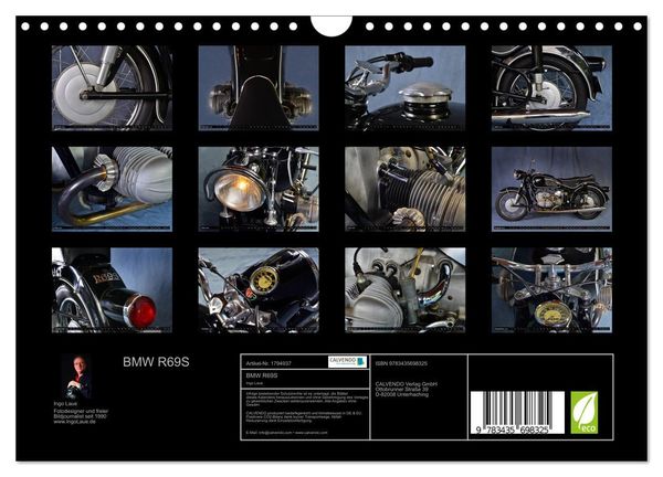 Produktbild: BMW R69S (Wandkalender 2025 DIN A4 quer), CALVENDO Monatskalender