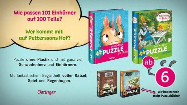 Einhörner Puzzle Im Buch - 100 Piece Unicorn Puzzle In A Book - Magical Rainbow Fantasy Scene For Kids 6+ - Includes Activity Booklet