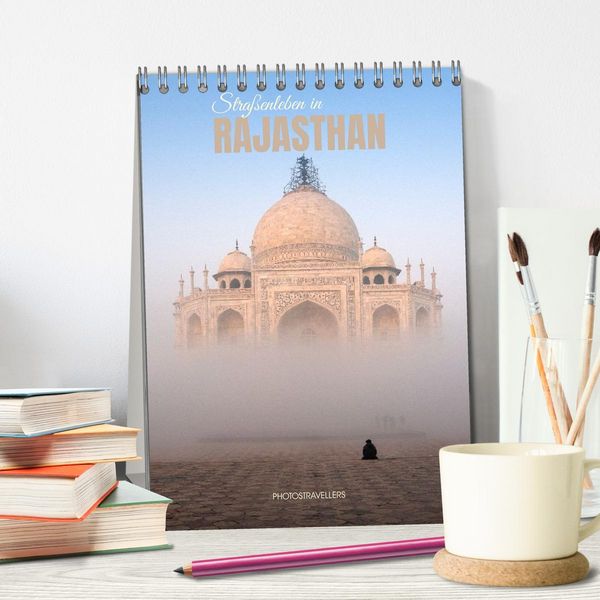 Produktbild: Stra&szlig;enleben in Rajasthan (Tischkalender 2027 DIN A5 hoch), CALVENDO Monatskalender