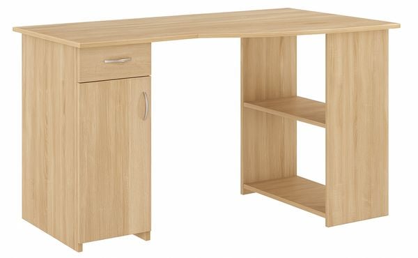 Produktbild: Holz Eckschreibtisch Schreibtisch B&uuml;rotisch Linzia