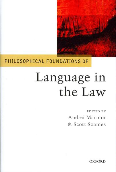 Produktbild: Philosophical Foundations of Language in the Law