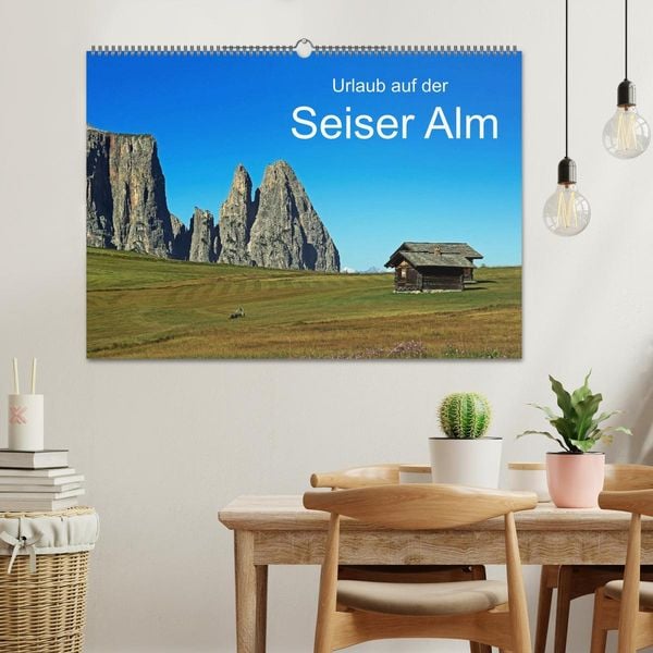 Produktbild: Urlaub auf der Seiser Alm (Wandkalender 2026 DIN A2 quer), CALVENDO Monatskalender