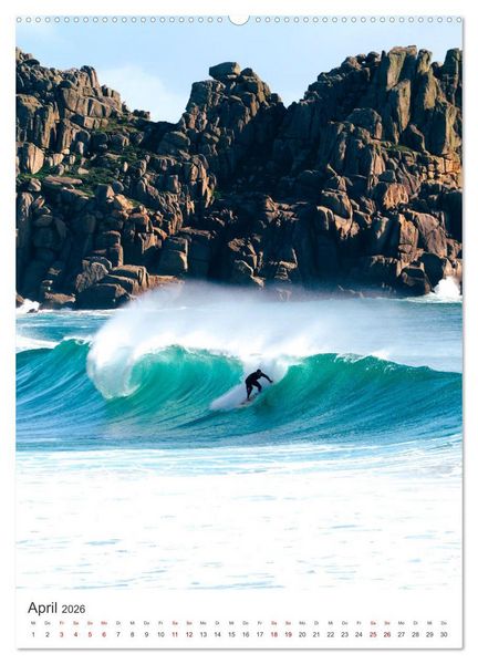 Produktbild: Surfen - Auf der perfekten Welle. (Wandkalender 2026 DIN A2 hoch), CALVENDO Monatskalender