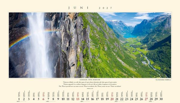Produktbild: Panorama Norwegen 2027 Wandkalender