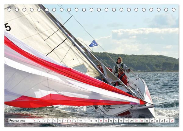 Produktbild: Leidenschaft Segeln (Tischkalender 2026 DIN A5 quer), CALVENDO Monatskalender