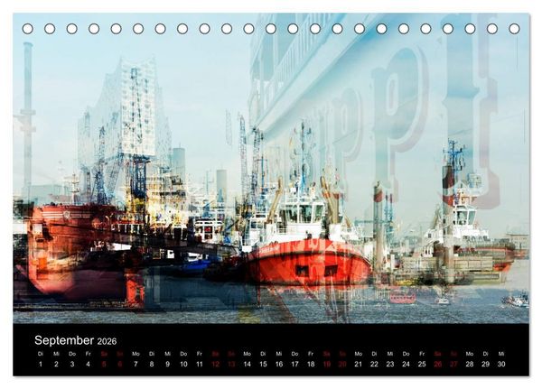 Produktbild: Elbphilharmonie-ARTig (Tischkalender 2026 DIN A5 quer), CALVENDO Monatskalender