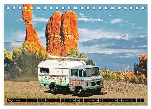 Produktbild: Miniaturwelten des Campings (Tischkalender 2026 DIN A5 quer), CALVENDO Monatskalender