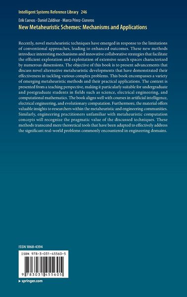 Produktbild: New Metaheuristic Schemes: Mechanisms and Applications