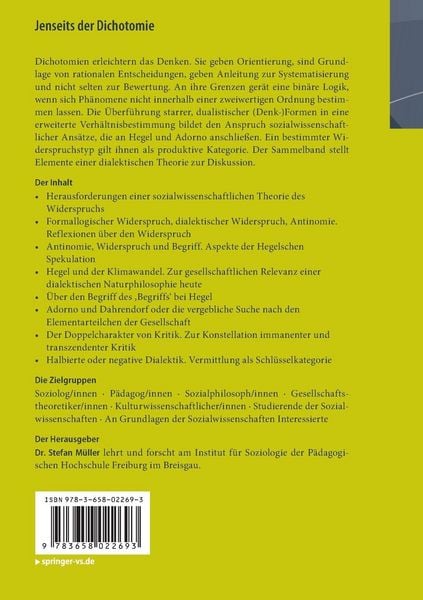 Produktbild: Jenseits der Dichotomie