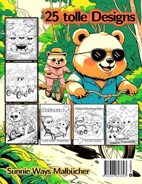 Produktbild: Sommer Malbuch für Kinder - Freunde Malbuch - Abenteuer Malbuch