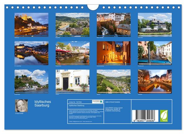 Produktbild: Idyllisches Saarburg (Wandkalender 2026 DIN A4 quer), CALVENDO Monatskalender