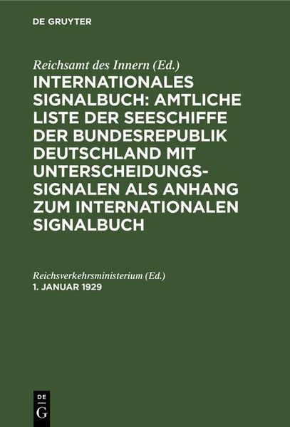Produktbild: 1. Januar 1929