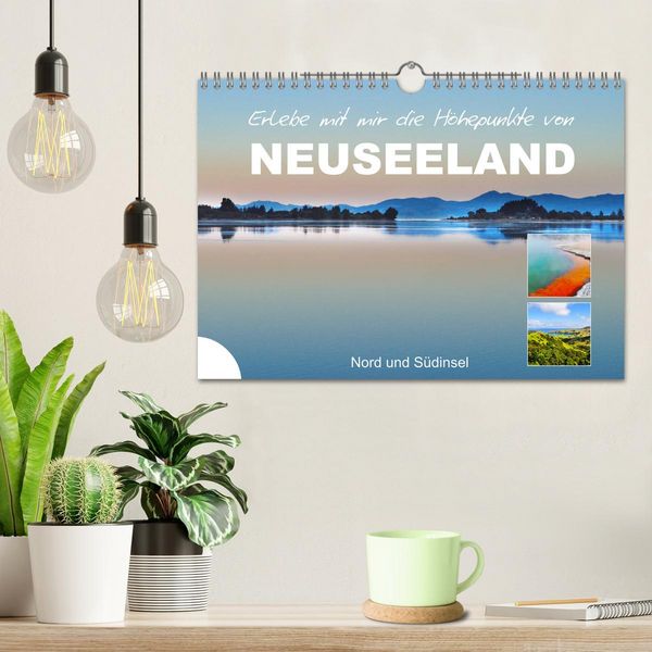Produktbild: Erlebe mit mir die H&ouml;hepunkte von Neuseeland (Wandkalender 2026 DIN A4 quer), CALVENDO Monatskalender