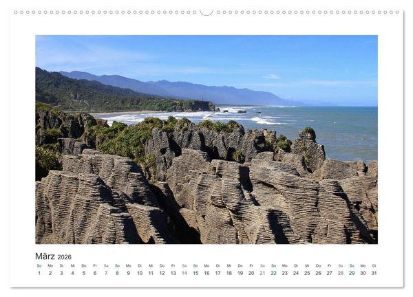 Produktbild: Neuseeland - unterwegs im Land der Kiwis (hochwertiger Premium Wandkalender 2026 DIN A2 quer), Kunstdruck in Hochglanz